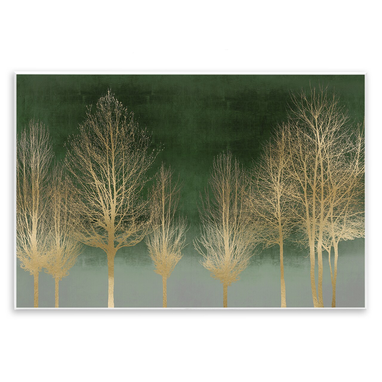 Stupell Industries Gold Gradient Forest Wall Plaque Design by Kate Bennett